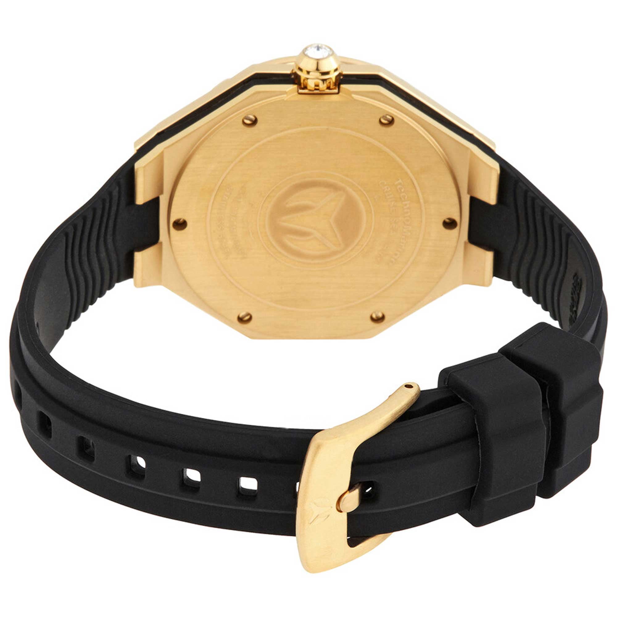 NWT Technomarine Sea Quartz Gold Dial Ladies Watch Amazon.com: TechnoMarine Ocean Quantum TM-318110 Lady main image 4