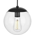 thumbnail image 1 of 1-LIGHT MATTE BLACK MODERN SMALL PENDANT LIGHT, 1 of 1
