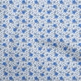 thumbnail image 1 of oneOone Viscose Chiffon Medium Blue Fabric Florals Craft Projects Decor Fabric Printed By The Yard 42 Inch Wide, 1 of 4