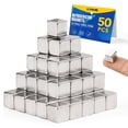 thumbnail image 1 of shiyou-50Pcs Fridge Magnets, 5x5x5mm Refrigerator Magnets, Magnets for Fridge, Magnets for Whiteboard, Magnets for Crafts, Small Magnets, Mini Magnets, Office Magnets, 1 of 4