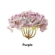 thumbnail image 2 of Advancent Cabezas de flores artificiales versátiles de seda del arte de la hortensia para el mantenimiento bajo elegante interior o al aire Kits de decoración para fiestas Púrpura, 2 of 6
