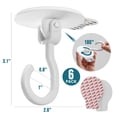 thumbnail image 2 of Ganchos de techo TAILI, 6 unidades, adhesivos, resistentes, 1,2 kg, blancos, 2 of 9