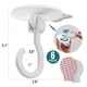 thumbnail image 2 of Ganchos de techo TAILI, 6 unidades, adhesivos, resistentes, 1,2 kg, blancos, 2 of 9