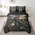 thumbnail image 2 of Homewish Hippie Dragonfly Bedding Comforter Set 7pcs, Rustic Boho Animal King Bedding Sets, Jungle Plant Botanical Reversible Bed Sheets, Ultra Soft Bedroom Decor, 2 of 7