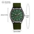 thumbnail image 1 of Reloj De Cuarzo Luminoso Para Hombre Reloj Casual Con Cinturón De Nailon Tejido ANGGREK  Ropa, 1 of 7