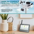 thumbnail image 4 of Logia 7-in-1 Wireless Self-Charging Weather Station with Wi-Fi, Solar Cell & 7” LCD HD Display, 4 of 9