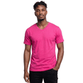 thumbnail image 3 of Access Men's Heavyweight Short Sleeve Cotton V-Neck T-Shirt (Pack of 3) (Fuchsia, 3X-Large) AT37, 3 of 9