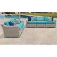 thumbnail image 2 of Ensemble de Meubles de Patio en Osier d'Extérieur 5 Pcs en Aruba, 2 of 2