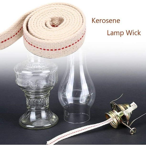 4.5m Kerosene Lamp Wick Braided Cotton Wick Flat Oil Lamp Wick For Oil Lamp