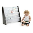 thumbnail image 3 of Humble Crew Kids Espresso Bookshelf 4 Tier Book Storage, Espresso/White, 3 of 9