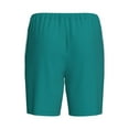 thumbnail image 5 of Naloa Teal Men's Short Pajama Pants, Lounge Comfort Shorts with Elasticized Waistband and Side Pockets - Small, 5 of 9