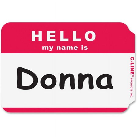 C-Line-1PK C-Line HELLO my name is... Name Tags
