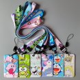 thumbnail image 2 of 1 conjunto de Anime tarjetas casos de tarjeta cordón clave de Cosplay insignia de identificación tarjetas titulares correas de cuello llaveros Doraemon, 2 of 4