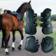 thumbnail image 1 of Protector de tendón para botas de caballos, envolturas para piernas para entrenamiento deportivo de salto, absorción de impacto multifuncional, 4 Uds. Negro y M, 1 of 8