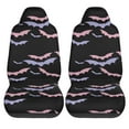 thumbnail image 1 of LAKIMCT Color Bats Car Seat Covers Vehicle Front Seat Covers Universal Fit Seat Protector, 1 of 1