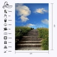 thumbnail image 2 of ABPHOTO Polyester 5x7ft Photography Backdrops Stone Staircase Background Natural Scenery for Wedding Photo Studio Backdrop, 2 of 5
