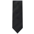 thumbnail image 4 of Jacob Alexander Men's Solid Color Tonal Stripe Regular Neck Tie - Black, 4 of 6