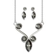 thumbnail image 1 of Set´s para Mujer con Cristal Fino Europeo en forma de Barroco- Bañado en Rodio – Set´s  Elegante y Brillante-Aretes de Mujer de Moda- Joyería para Mujer de Moda- Regalo especial Ortiz Espinosa Temporada, 1 of 5