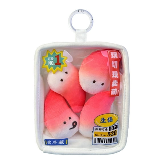 Miniature Sushi Plushie Keyring Soft Short Plush Materials Stylish Party Decoration Gift For Students Adults