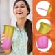thumbnail image 3 of Vaso de plástico con pajita de doble capa de color arcoíris de 700 ml, vaso práctico y esmerilado para bebidas, 3 of 5