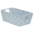 thumbnail image 1 of Home Basics PB49695 Petit Bac à Sangle Tissé Bleu Métallique, 1 of 1