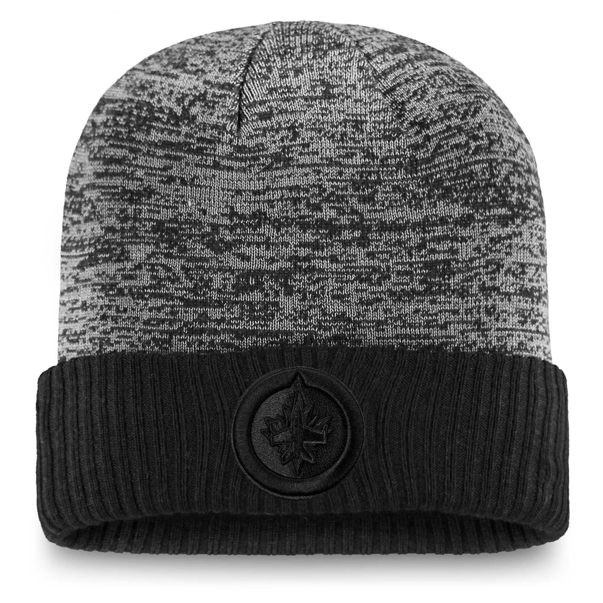Men's Fanatics Black Winnipeg Jets Authentic Pro Travel & Training Cuffed Knit Hat