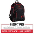 thumbnail image 2 of Bolsa de béisbol Franklin Sports Kids Negro/Rojo, 2 of 8