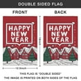 thumbnail image 4 of Winter Holiday Snowflake Happy New Year Garden Flag Double Sided Welcome Flag for Garden Lawn Spring Autumn Thanksgiving Christmas 12.5x18inch, 4 of 4
