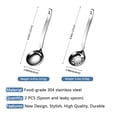 thumbnail image 3 of i Kito Soup Ladle Spoon & Soup Ladle with Holes 2pack, Home Serving Soup Scooper, Metal Ladle Strainer Dishwasher Safe, 3 of 9