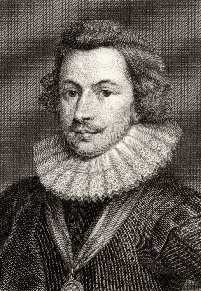 George Villiers1StDuke Of Buckingham Aka Sir George Villiers Or Baron Whadden Viscount Villiers1592-1628 Statesman19Th Century Print Engraved By John TWedgwood From The Painting By Cornelius Janfsen C