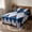 Multicolor L, variant on Flat Sheet With Grid Pattern Polyester Bed Sheet Double Or Twin Size 47.24x90.55 Inches 1 Piece