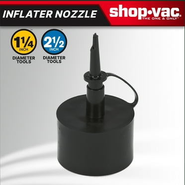 Shop-Vac Inflator Nozzle, fits 1-1/4 inch and 2-1/2 inch Diameter