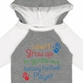 thumbnail image 4 of Inktastic Fantasy Football Player Future Boys or Girls Long Sleeve Baby Bodysuit, 4 of 5