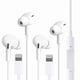 thumbnail image 1 of wonima11 2 Packs for iPhone Headphones Wired Earbuds/Earphones Nosie Reduction Built-in Microphone & Volume Control Headsets Compatible with iPhone 14/13/12/11/XR/XS/X/8/7/SE/Pro/Pro Max., 1 of 1
