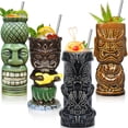 thumbnail image 1 of Juego de 4 Tazas de Cerámica Tiki para Cócteles SuproBarware, 1 of 6