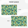 thumbnail image 3 of Placemats Set Of 4 / 6, Gear Blue Green Placemats For Dining Table Indoor/Outdoors Heat Resistant Washable Placemats 18" X 12", 3 of 8