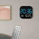 thumbnail image 4 of Reloj despertador Digital, configuración de alarma , 10 niveles, ajuste de brillo, temperatura, fecha, semana, visualización para el hogar y la , Azul, 4 of 8