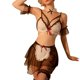 thumbnail image 1 of Gibobby Lenceria mujer sexy Conjunto de Liguero con Sujetador de Encaje, Lencería Elegante y Exquisita para Mujer para Noche de Bodas, Luna de Miel y Más(Negro, Talla única), 1 of 4