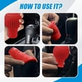 thumbnail image 4 of Silicone Car Gear Shift Knob Cover - Anti - Slip, Elastic Protector for Automatic/Manual Shifters Universal Fit for Most Models, Comfort Boost Grip, Unisex Auto Interior Accessory（red）, 4 of 7