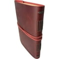 thumbnail image 2 of Large Notebook Journal - Genuine Leather Journals for Writing A4 Size Diary 8x10 Inch, Notepad For Women and Man, Gifts,Work,Travel Wine Red, 2 of 5