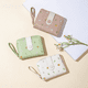 thumbnail image 3 of Cartera de mujer, cartera corta para niña, tarjetero para estudiante, monedero con cremallera, 3 of 5
