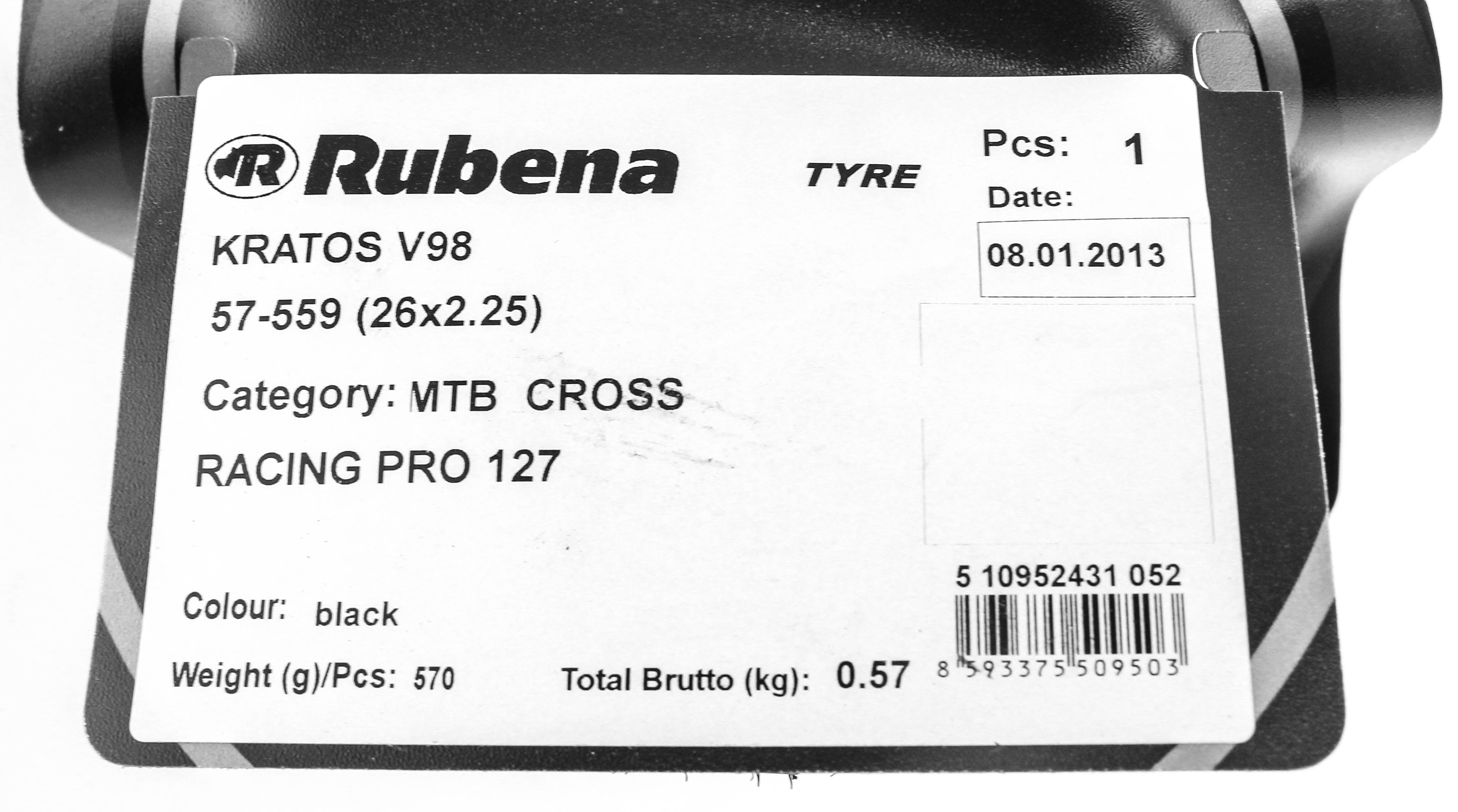 26" x 2.25" RUBENA KRATOS TOP DESIGN RACE PRO CRX  XC MTB MOUNTAIN BIKE TYRE