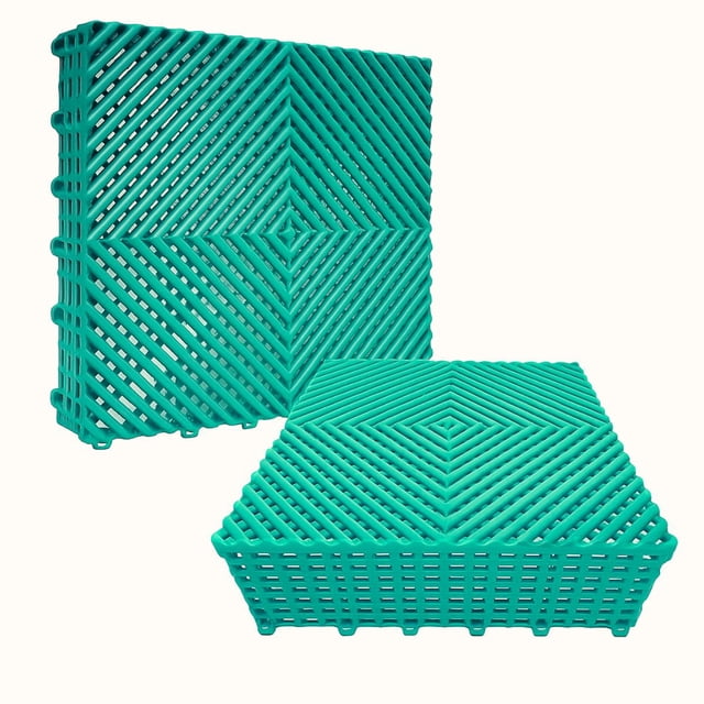 Piso Ensamble Modular 40x40x1.8 cm Capacidad Carga 6 t/m2 Uso Rudo Antideslizante se Coloca Sobre Piso Existente Sin Adhesivos ni Obra Civil, 12 Pzas