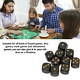 thumbnail image 4 of Black Dice,20PCS Black Dice 6 Sided Plastic Dice For Table Board Game Math Teaching Parties, 4 of 8