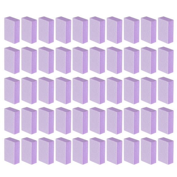 Uxcell 50pcs Nail Files Block 120 Grit Rectangular Art Care Nail Buffer Block Tool for Acrylic Nail Shine Polishing Buffer