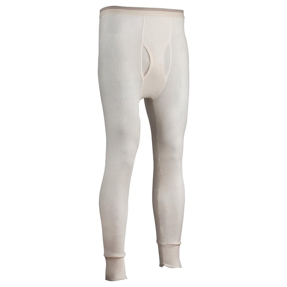 Indera Men's Tall Traditional Long Johns Thermal Underwear Pant, Natural, 4X