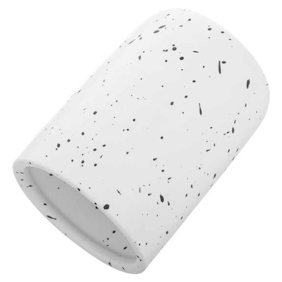 Worgeous Ceramic Toothbrush Cup Smooth Edge Rinse Mug for Bathroom Multipurpose and Reusable Drinking Cup for Water Milk Juice for Home Office Outdoor Parties (300ML)