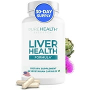 Liver Health Formula, Liver Cleanse with Milk Thistle, Curcumin & Dandelion for Liver Detox by PureHealth Research