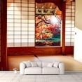 thumbnail image 2 of IDEA4WALL 4pcs Japanese Style Grid Door View Peel and Stick Wallpaper Removable Wall Murals Large Wall Stickers for Home Decoration, 66"x24", 2 of 4
