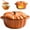 Orange-1.5l, variant on Enameled Cast Iron Pumpkin Dutch Ovens,Covered Dutch Oven Stockpot Baking Dish, Non-Stick Stew Pots, for Fall Thanksgiving Decor, Oven & Stove Safe